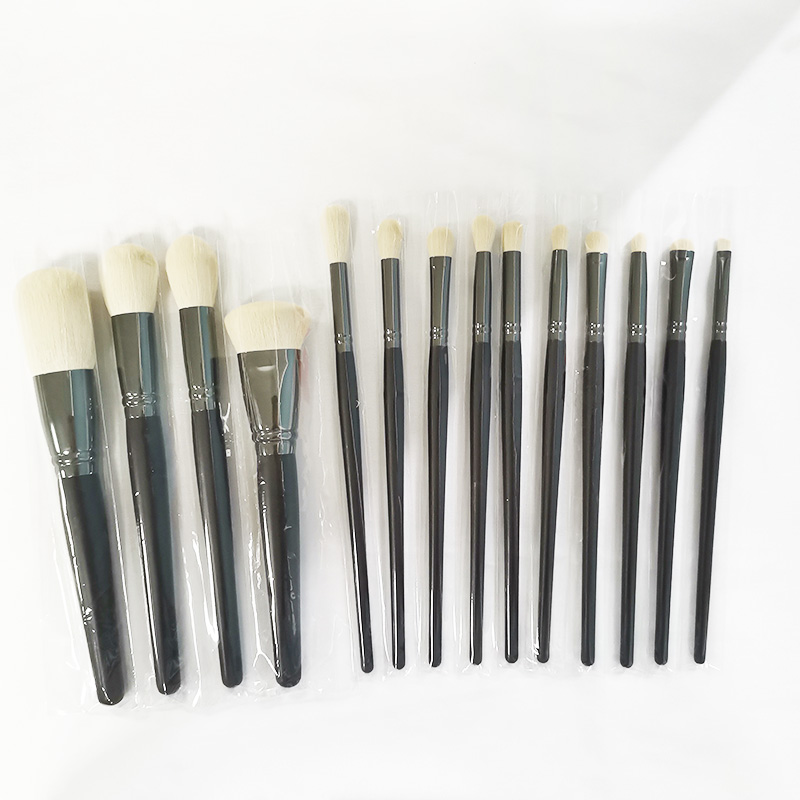 Popular White Wooden Makeup Brush Sets Kits