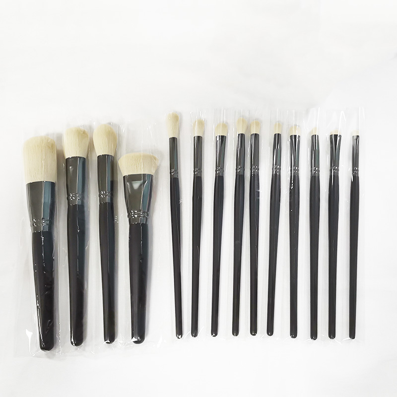 Popular White Wooden Makeup Brush Sets Kits