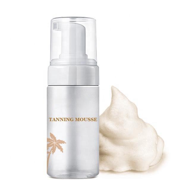 Natural looking bronzing tanner mousse