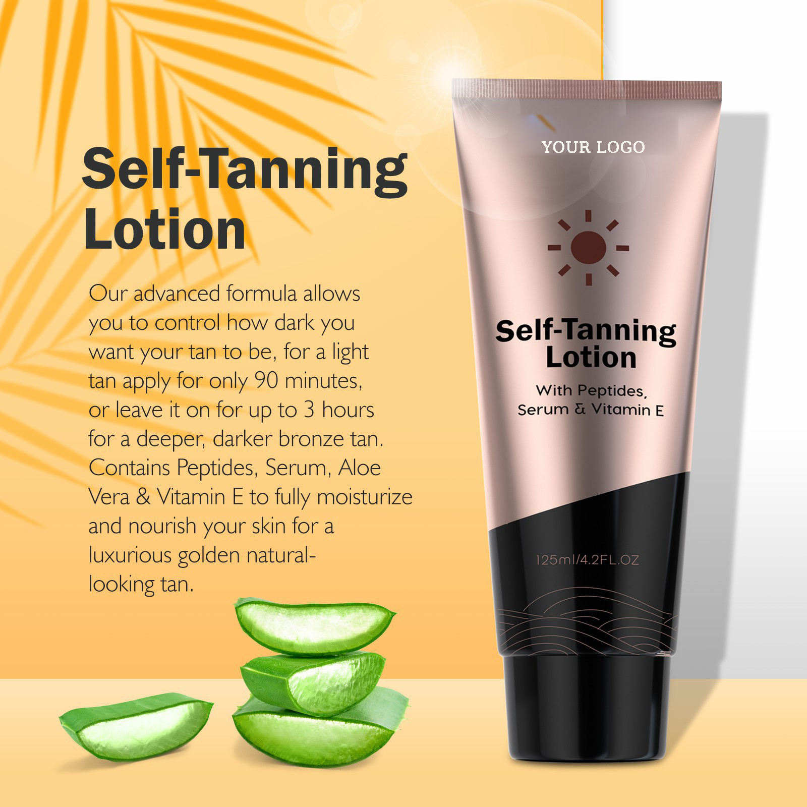 Sunless body lotion enhance your natural looking