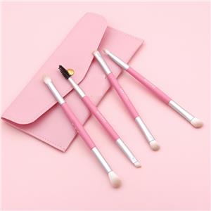 Makeup Brushes Travel Size Make Up Brush Custom Logo Pink Dual Ended Brushes