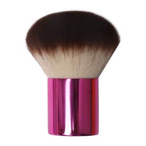 Pink colour makeup brushes round mushroom kabuki brushes