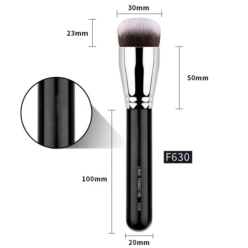 Kabuki Foundation Brush By Wesson - Premium Makeup Brush for Liquid, Cream, and Powder - Buffing, Blending, and Face Brush