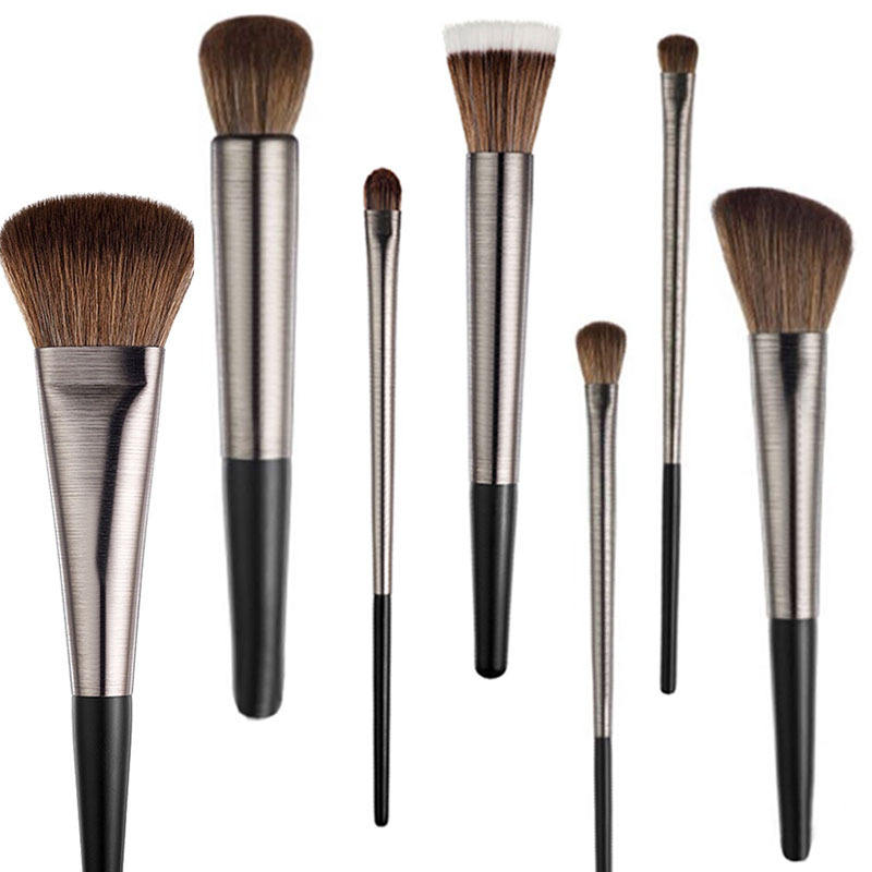 7 pezzi Pennelli per trucco direttamente in fabbrica Set di pennelli per trucco Fondotinta in polvere Contorno Blush Correttore Ombretto Fodera per trucco Kit di pennelli per trucco