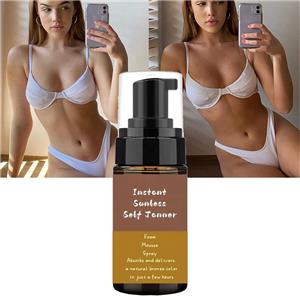 Self Tanning Mousse | Lightweight Sunless Tanning Lotion Cruelty Free Body Self Tanner mousse