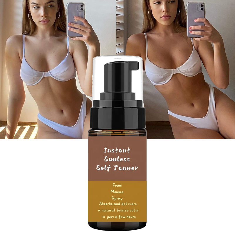 Self Tanning Mousse | Lightweight Sunless Tanning Lotion Cruelty Free Body Self Tanner mousse