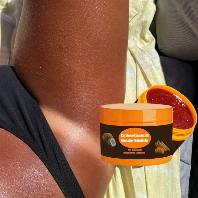 100% Natural Tanning Cream Deep Brown Sunbed Body Oil Tanning Balm Butter