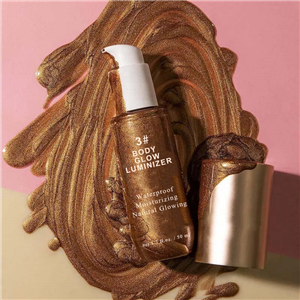 Private Label Long Lasting Waterproof Body Luminizer Bronzing Glow Shimmer Body Lotion For Skin Glow Shimmering