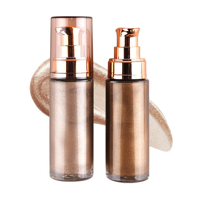 High Quality DIY Wow Vegan Face Cosmetics Shimmer Wholesale 6 Colors Luxury Bronzer Natural OEM Makeup Face Liquid Highlight
