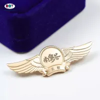 주문 금 로고는 한 벌 남자를 위한 옷깃 금속 핀 기장을 개인화했습니다