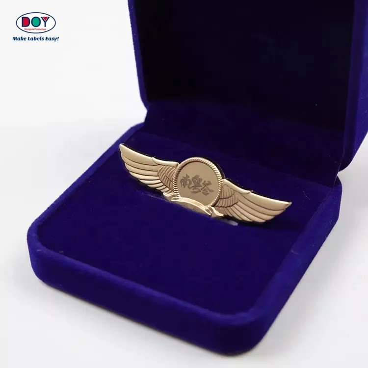 주문 금 로고는 한 벌 남자를 위한 옷깃 금속 핀 기장을 개인화했습니다