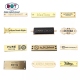 Custom Brand Logo Engraved Sewing Metal Labels for Handbags