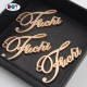 Custom Brand Logo Engraved Sewing Metal Labels for Handbags