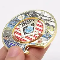 カスタム ソフト エナメル ロゴ パーソナライゼーション スピニング チャレンジ コイン メタル お土産用