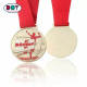 Zinc Alloy Metal Custom Marathon Sport Finisher and Running Sports Award Medals with Fabric Lanyard