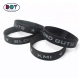 Cheap Custom Logo Wristband Soft Rubber Silicone Charm Wrist Band and Bracelet with Personalisable