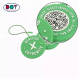 Custom 3D Embossed Brand Name Logo Plastic Hang Tags String Locks for Shoes