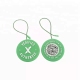 Custom 3D Embossed Brand Name Logo Plastic Hang Tags String Locks for Shoes