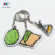 High Quality Printing Custom Clear Logo Laser Cut Keychains with Acrylic