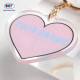 Custom Print Logo Clear Heart Shaped Cute Charms Acrylic Keychain for Promotional