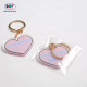 Custom Print Logo Clear Heart Shaped Cute Charms Acrylic Keychain for Promotional