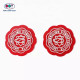 Fashion Design Embossed Custom Silicone Felt Patches Labels with 3D Name Logo for Cloth and Hat