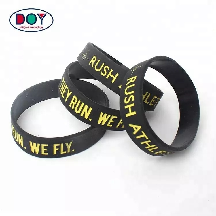 Custom Elastic Wristband Logo Print Sport Wristband