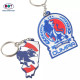 Promotion PVC Key Chain Designer Custom llaveros de Goma Suave Rubber Keychain with 3D Animal Logo