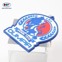 プロモーション PVC キーチェーンデザイナーカスタム リャベロス デ ゴマ 上品な ラバーキーホルダー 3D 動物ロゴ