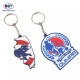 Promotion PVC Key Chain Designer Custom llaveros de Goma Suave Rubber Keychain with 3D Animal Logo