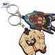 Hot Sale Custom Made Rubber Doll llavero de Goma Anime Charms Keychain with Cartoon 3D PVC Logo