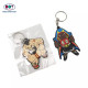 Hot Sale Custom Made Rubber Doll llavero de Goma Anime Charms Keychain with Cartoon 3D PVC Logo