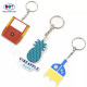 Custom 3D Kawaii Logo Soft PVC Rubber Keychain for Promotion Gift