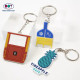 Custom 3D Kawaii Logo Soft PVC Rubber Keychain for Promotion Gift