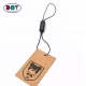 Bulk Custom Raised Golden Foil Logo Hang Tag Plastic Seal String for Garment