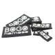 Sew on Embossed Custom Private Brand Name 3D Logo Garment Soft PVC Rubber Patch Labels for Clothing