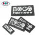 Sew on Embossed Custom Private Brand Name 3D Logo Garment Soft PVC Rubber Patch Labels for Clothing