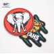 Custom 3D Animal Logo Embossed Luxury PVC Patches for Hats