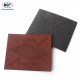 Custom Debossed Name Logo PU Leather Patches and Labels for Shoes and Bags