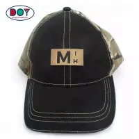 Costurar impressão personalizada em relevo logotipo da marca patch de couro PU dourado para jeans