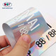 Custom Embossed 3D Silicone Logo Heat Transfer Holographic TPU Label for Clothing