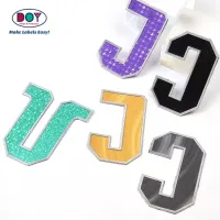 사용자 지정 디자인 편지 로고 메로우 테두리 열전달 스포츠 배지 의류에 대 한 TPU
 패치