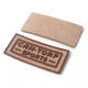 Sew on Custom 3D Raised Silicone Name Logo Suede Leather Patches and Badges