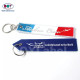 Key Chain Hold Maker Custom Embroidery Name Logo Embroidered Keyring Tags for Flight Clothing