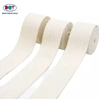1-5cm in Stock Clothing Webbing Wholesale Blank 100% Cotton Woven Tapes Bands for Printed Labels