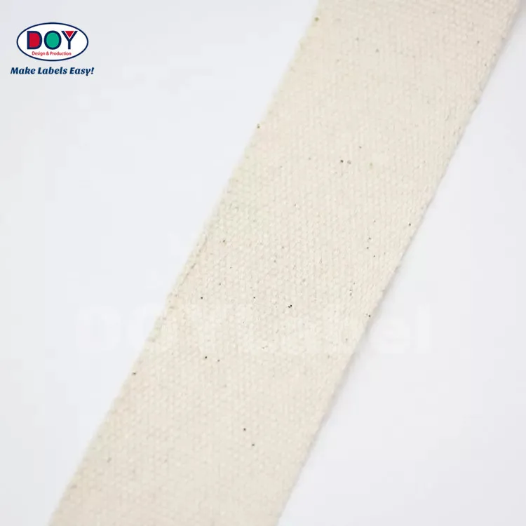 1-5cm in Stock Clothing Webbing Wholesale Blank 100% Cotton Woven Tapes Bands for Printed Labels