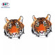 Embroidered Service Custom Tiger Animal Logo 100% Machine Embroidery Patches and Badges with Iron on