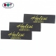 Wholesale Clothing Private Label Custom Brand Name Logo Polyester Black Woven Labels for T-shirts