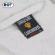 High Density Custom Diamond Trademark Logo Center Fold Neck Tags Woven Labels for Lady Garment