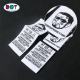 Design Custom Instruction Brand Name Logo Center Fold Garment Woven Tag Wash Care Label for T Shirts